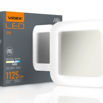 VIDEX  LED  āra  gaismeklis  15w  IP65  VLE-BHFS-155