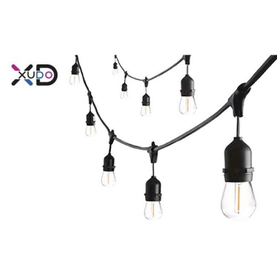 LED  virtene  10m 10x E27  ar  1W  spuldzēm