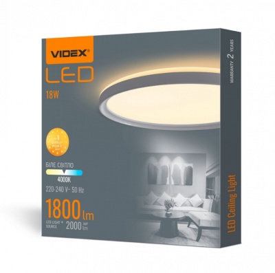 VIDEX  LED-griestu  lampa  18w  VL-DL3R-184W