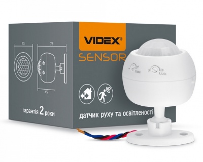 VIDEX  Kustības  sensors  360'  balts  IP20  VL-SPS27W