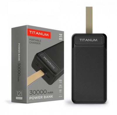 VIDEX  power  banka  30 000MAH TITANUM 914 BLACK  TPB-914-B