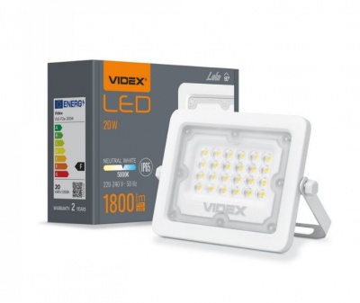 VIDEX  LED  prožektors  20W, 1800LM  5000K  VLE-F2e-205W