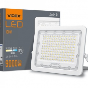 VIDEX  LED  prožektors  100W, 9000LM 5000K, VIDEX-LUCA  VLE-F2e-1005W