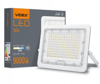 VIDEX  LED  prožektors  100W, 9000LM 5000K, VIDEX-LUCA  VLE-F2e-1005W