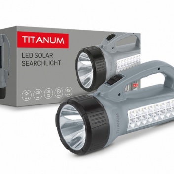VIDEX  LED  lādējamais  lukturis  ar  saules  bateriju  TLF-T09SO