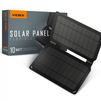VIDEX  solārais  panelis  10W (MAX 5.3V, 1.9A) MONO+ETFE  VSO-F510U