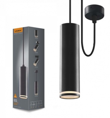 VIDEX  griestu  lampa  GU10-TATUM-BLACK  VL-SPF05D-B