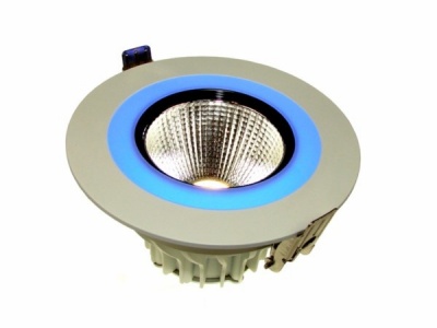 LED  iebūvējamais  gaismeklis  LED COB  Midas  15W+2W 3000K+zils