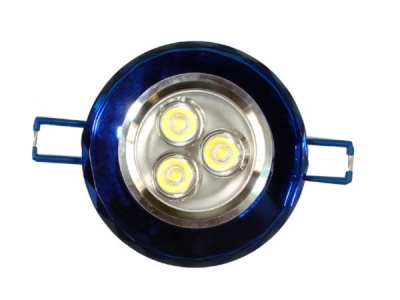 LED  iebūvējamais  gaismeklis  Kim Blue  3*1W  dienas  balts