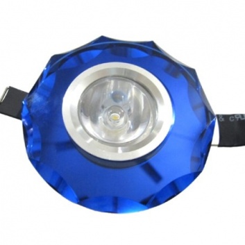 LED  iebūvējamais  gaismeklis  Venom  Blue  1*1W  silti  balts