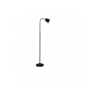 Koko  stāvlampa  1x E27  155cm , melns + zelts