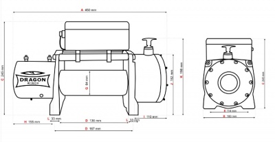 Elektriskā  vinča  DWH 15000 HD-S  (4536kg)