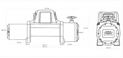 Elektriskā  vinča  DWM 12000 HD-S  (5443kg)