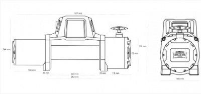 Elektriskā  vinča  DWM 12000 HD S  (20 metri)