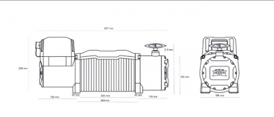 Elektriskā  vinča  DWM 13000 HD S  (20m,5897kg)