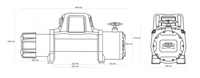 Elektriskā  vinča  DWM 13000 ST S  (5897kg)