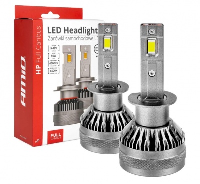 LED  auto  spuldzes  HP  Series  H1  12-24V  6500K  AMIO-03671 Fuul Canbus